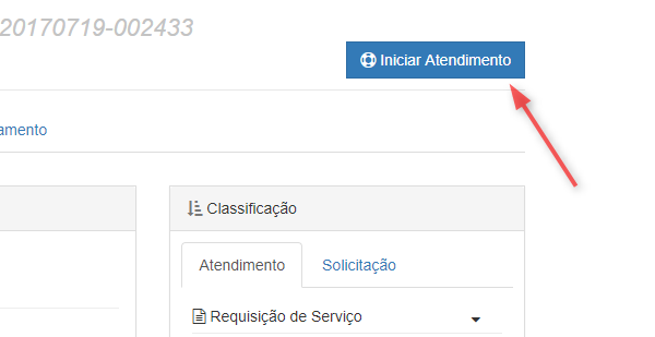 Figura 16 - Iniciando Atendimento